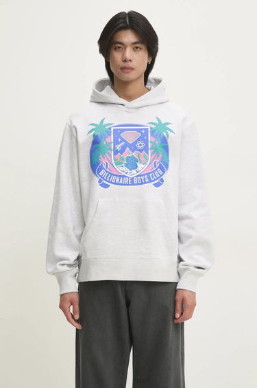 Mikina BILLIONAIRE BOYS CLUB Billionaire Boys Club Tropical Crest Popover Hoodie Šedá | B24447, 0