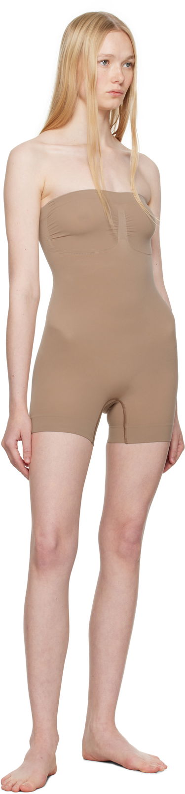 Body SKIMS SKIMS Seamless Sculpt Strapless Shortie Bodysuit Béžová | BD-MDT-2914, 3