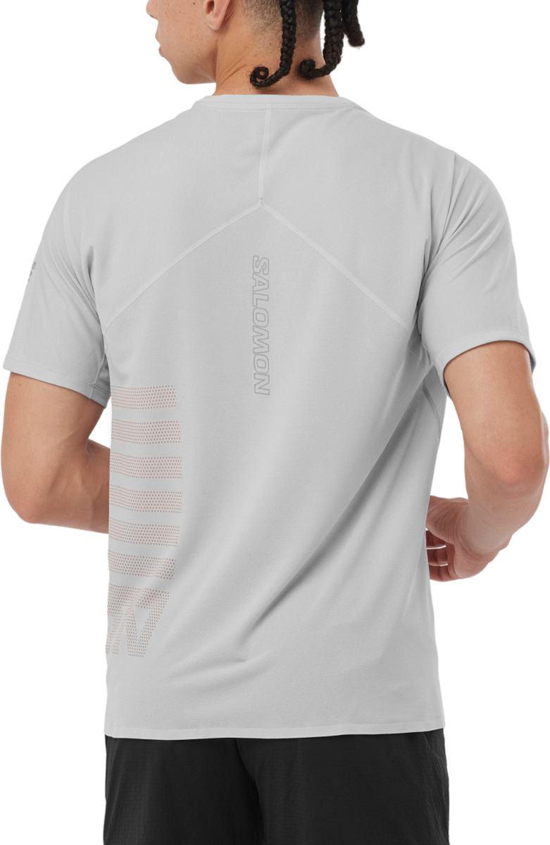 Tričko Salomon SENSE AERO SS TEE GFX M Šedá | lc2188700, 1