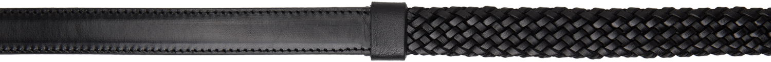 Opasok Dolce & Gabbana Dolce&Gabbana Calfskin Braided Belt Čierna | BC4924A9Q22, 1