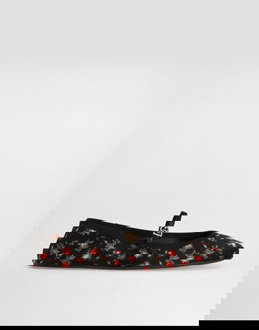 Tenisky a topánky Dolce & Gabbana Satin Ballet Flats With Little Roses Print Rôznofarebný | CB0284AX256HN5XJ, 0