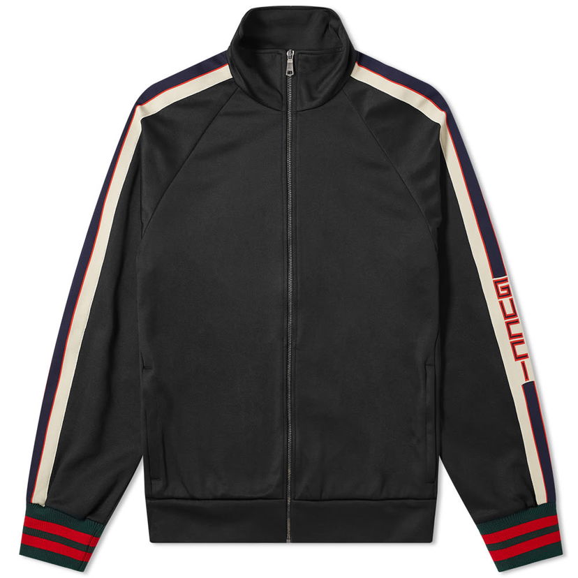 Mikina Gucci Taped Logo Track Jacket Čierna | 474634-X5T39-1008