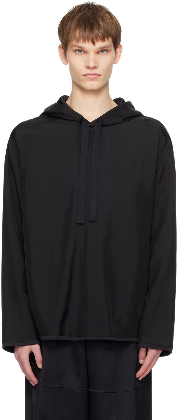 Mikina Jil Sander Drawstring Hoodie Čierna | J22GU0119_JTN323