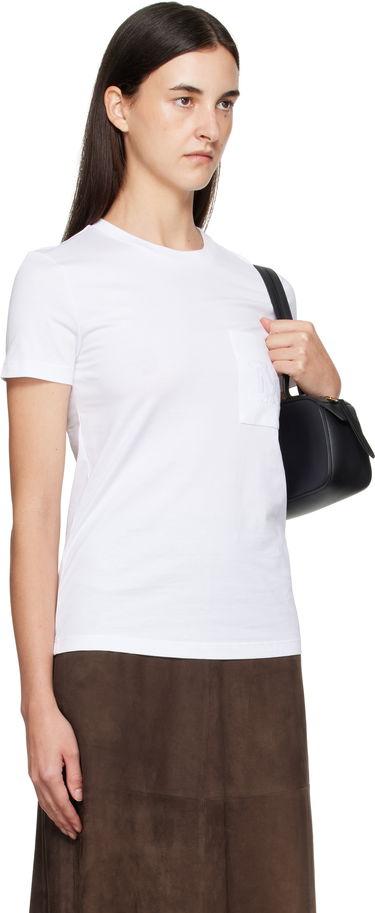 Tričko Max Mara Max Mara Papaia Pocket T-Shirt Biela | 2511941032600, 1