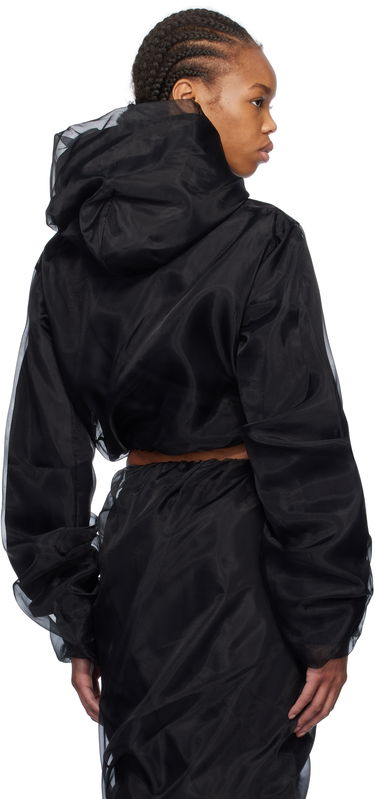 Mikina We11done We11done Layered Cropped Hoodie Čierna | WD-BL0-25-117-W-BK, 2