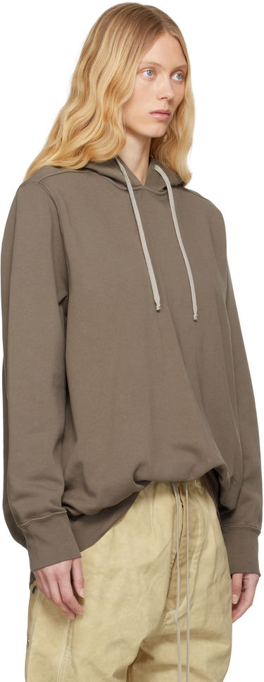 Mikina Rick Owens Rick Owens DRKSHDW Hollywood Oversized Hoodie Hnedá | DS01E3241 FP, 1
