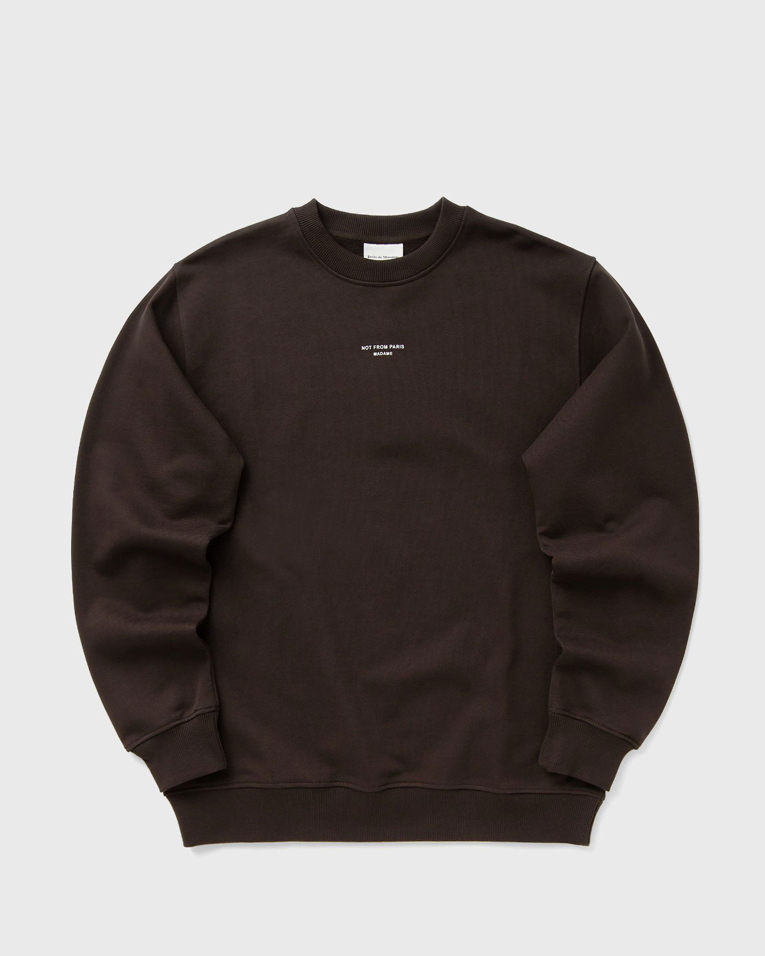 Mikina Drôle de Monsieur Classic Slogan Sweatshirt Hnedá | I-SW148-CO127-DBN, 1