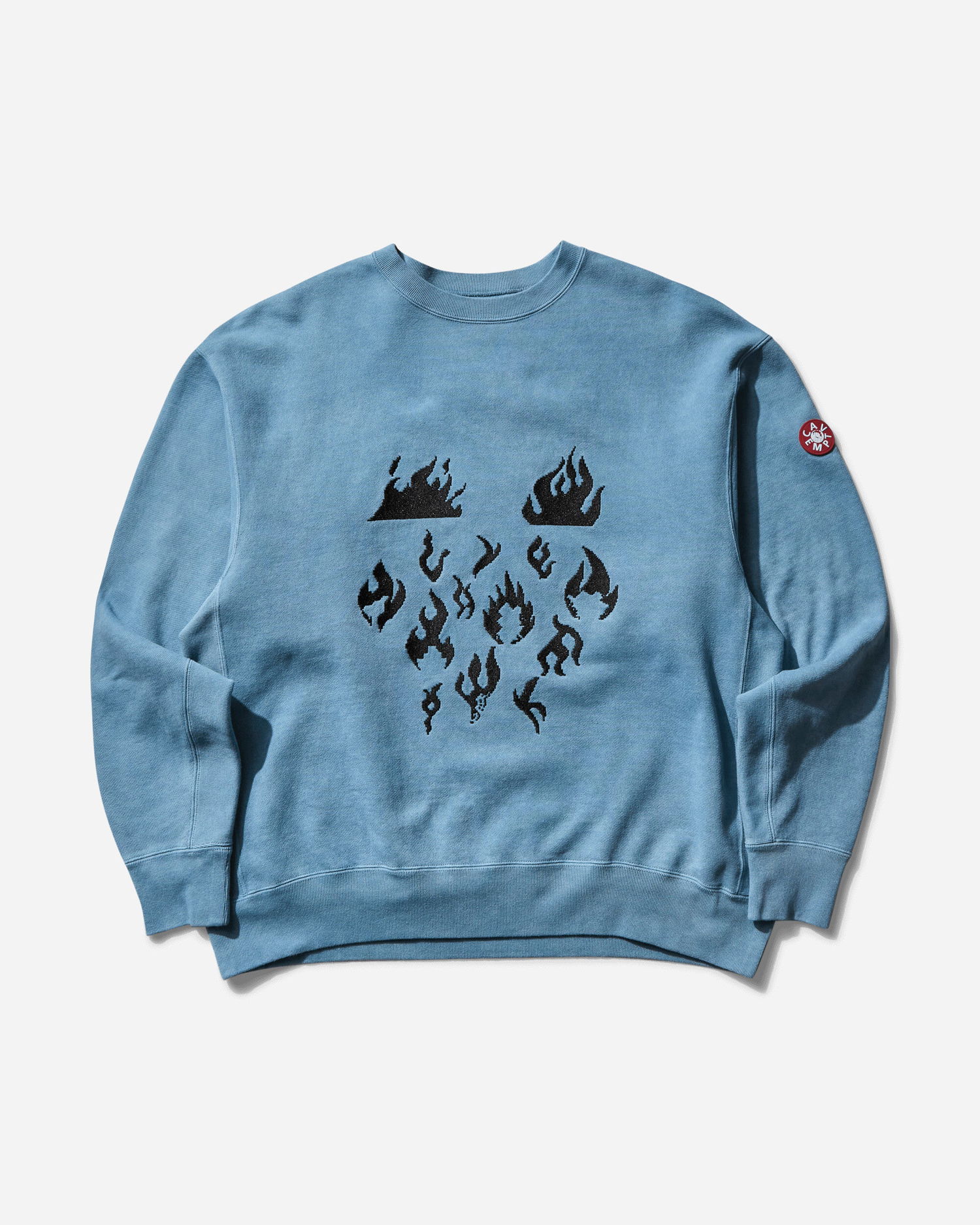 Mikina Cav Empt Overdye Flare Crewneck Sweatshirt Modrá | CES27CS09 GREY, 0