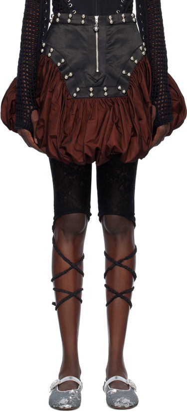 Sukňa Chopova Lowena Chopova Lowena Backtuck Miniskirt Hnedá | 3251, 0