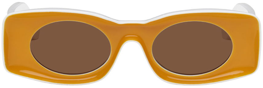 Slnečné okuliare Loewe Yellow & White Paula's Ibiza Sunglasses Žltá | LW40033I@4939E, 0