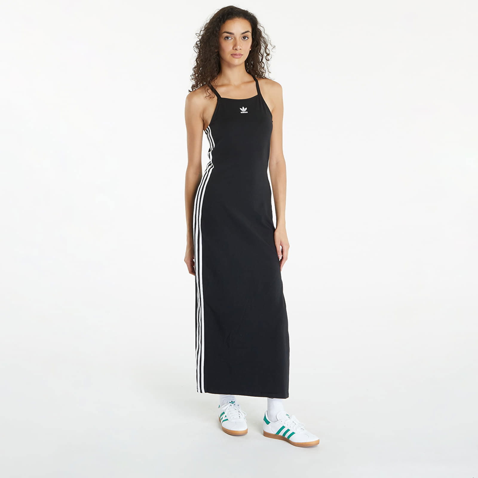 Black 3-Stripes Maxi Dress