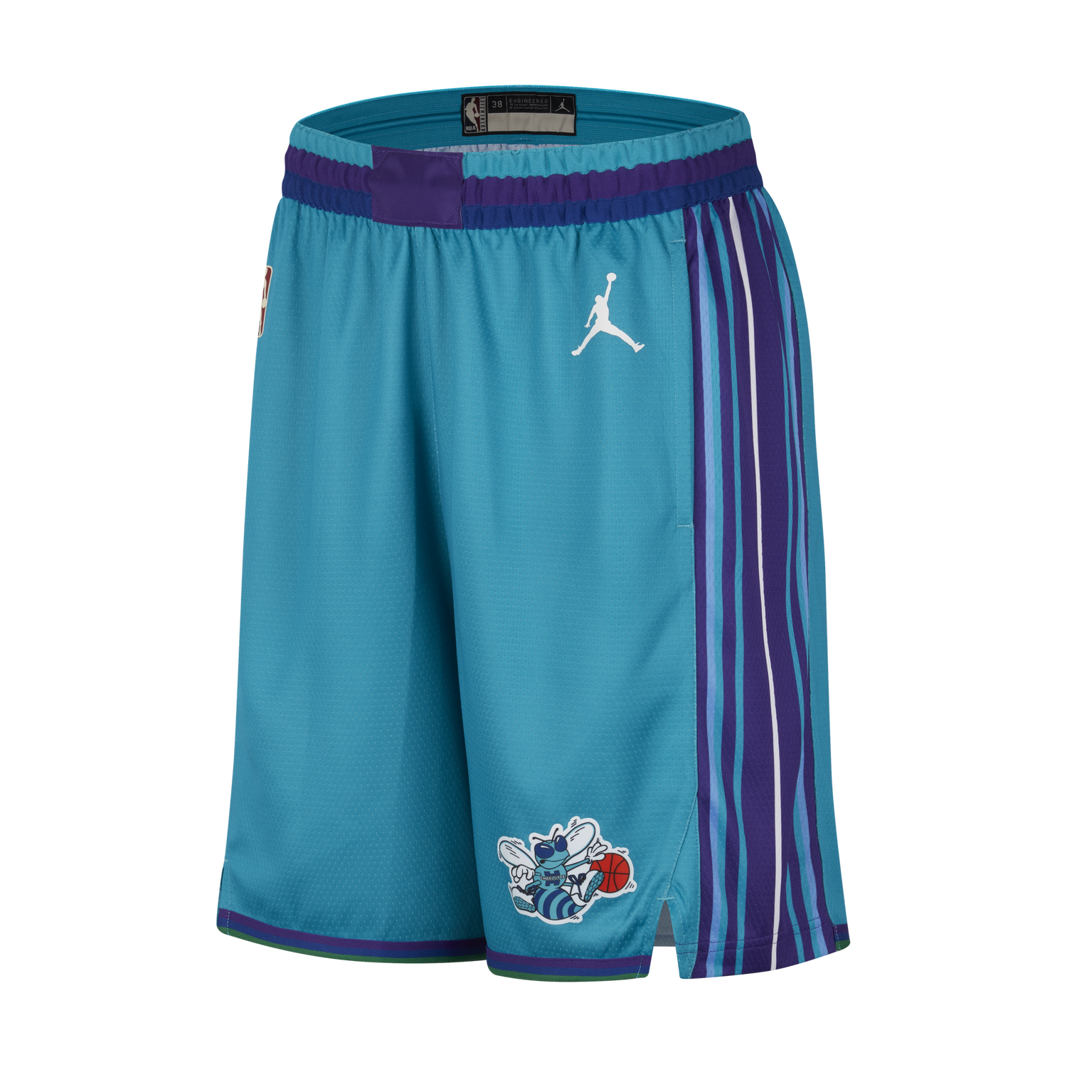 Šortky Nike Dri-FIT NBA Swingman Charlotte Hornets Hardwood Classics 2023/24 - Modrá Tyrkysová | DX8723-415, 1