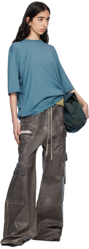 Tričko Rick Owens Rick Owens DRKSHDW Hollywood Walrus T-Shirt Modrá | DS01E3201 BH, 3