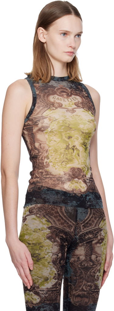 Tielko Jean Paul Gaultier 'The Médaillon' Baroque Mesh Tank Top Rôznofarebný | 25/04-W-TO304-M006P-005740, 1