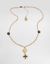Dolce & Gabbana Sicily 18K Gold & Black Sapphire Necklace