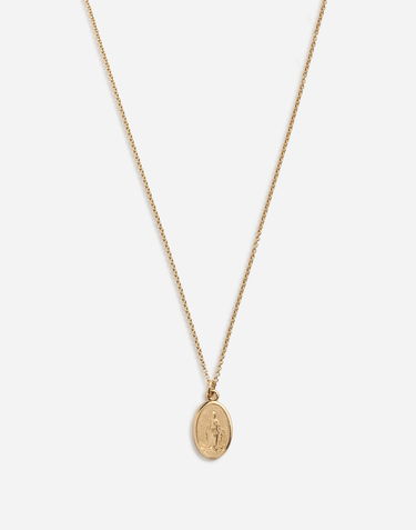 Náhrdelník Dolce & Gabbana Dolce & Gabbana Virgin Mary Medallion Pendant Necklace Metalická | WAEJ2GW0001ZOO00, 1