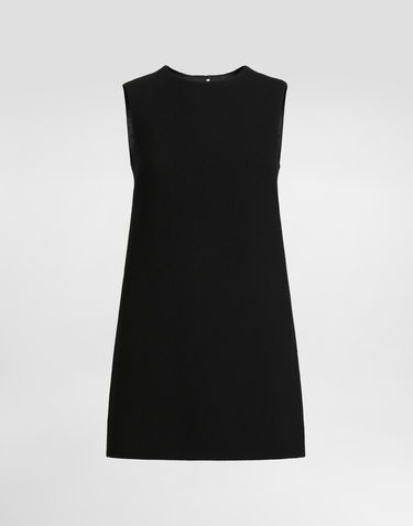 Šaty Dolce & Gabbana Dolce & Gabbana A-Line Crepe Mini Dress Čierna | F6JSUTFU2TZN0000, 0