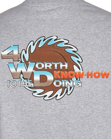 Tričko 4 WORTH DOING The Know-How T-Shirt Šedá | 4WDKNOWTEE HEATHER GRAY, 6