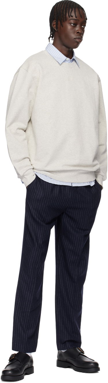 Mikina A.P.C. Label H Crewneck Sweatshirt Šedá | COHCM-H27964, 3