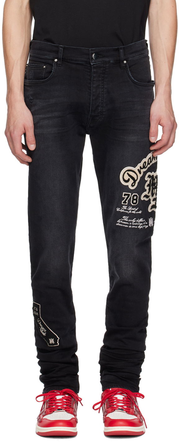 Džínsy AMIRI Black Dream Team Skinny Jeans Čierna | AMDNSY1065, 0