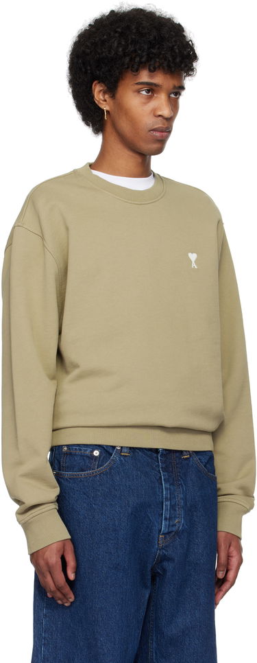 Sveter AMI AMI Paris De Coeur Cotton Sweatshirt Navy | HSW060.730, 4