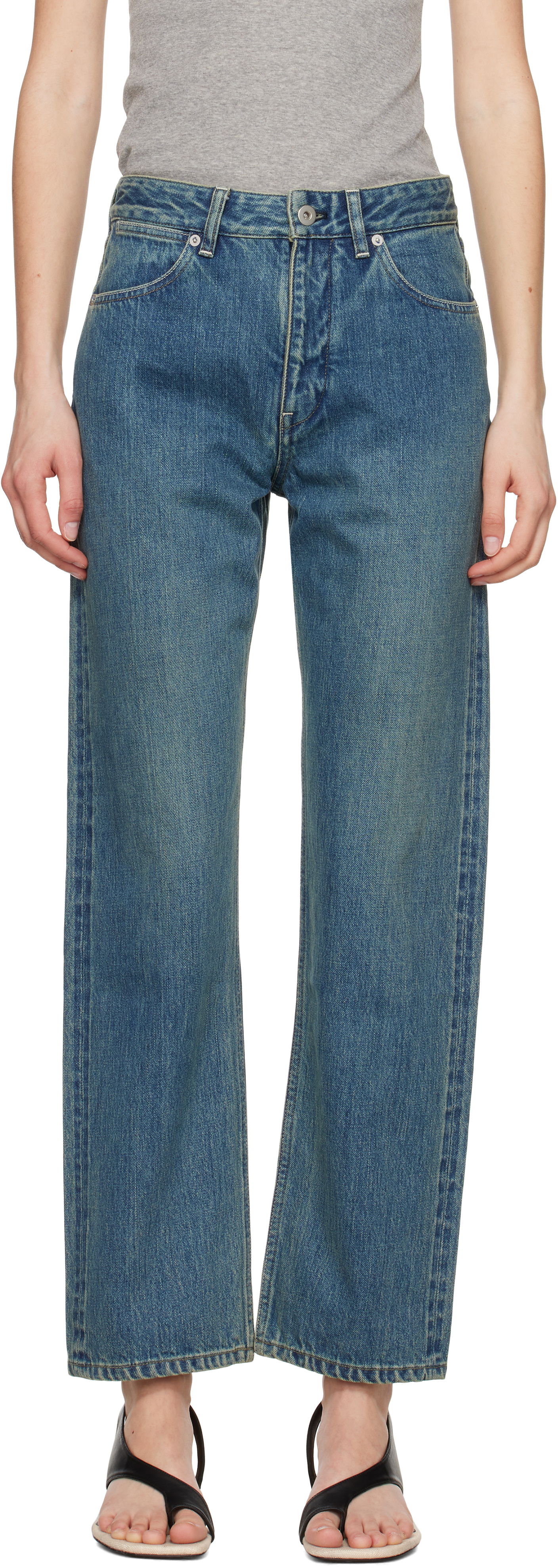 Džínsy Jil Sander Jil Sander Slim Fit Jeans Modrá | J40KA0243_J45291, 0