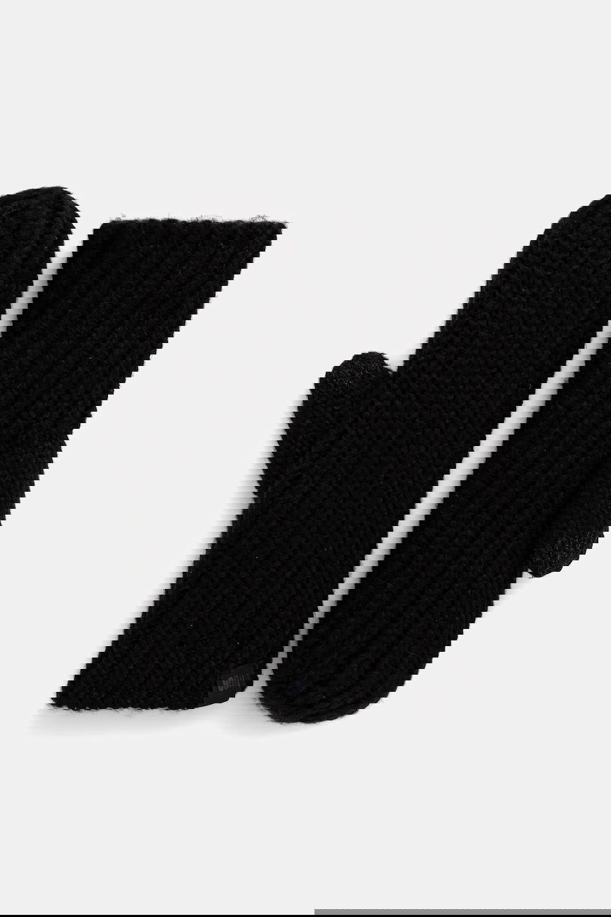 Rukavice UGG Chunky Ribbed Wool Blend Mittens Čierna | 101022, 0