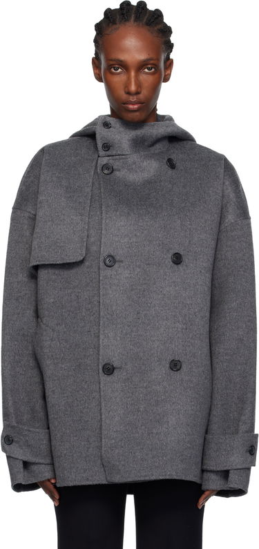Kabáty JW Anderson JW Anderson Oversized Peacoat Šedá | CO0343-PG1559, 0