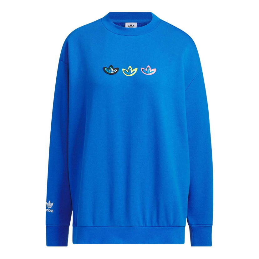 Mikina adidas Originals adidas Originals V-Day Crew Sweatshirt Modrá | IK6859