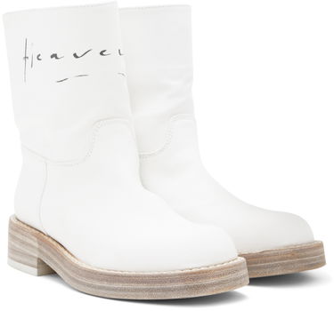 Oblečenie Ann Demeulemeester Ann Demeulemeester Billie Canvas Boots Biela | 2201-W-R11-195-001, 3