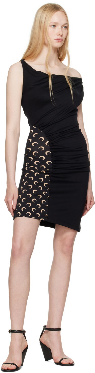 Šaty Marine Serre Marine Serre Draped Jersey Minidress Čierna | WDR349A CJER0077, 3