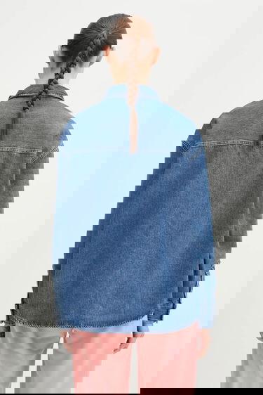 Bunda Carhartt WIP Denim Alta Shirt Jac Transitional Modrá | I033344.106, 2