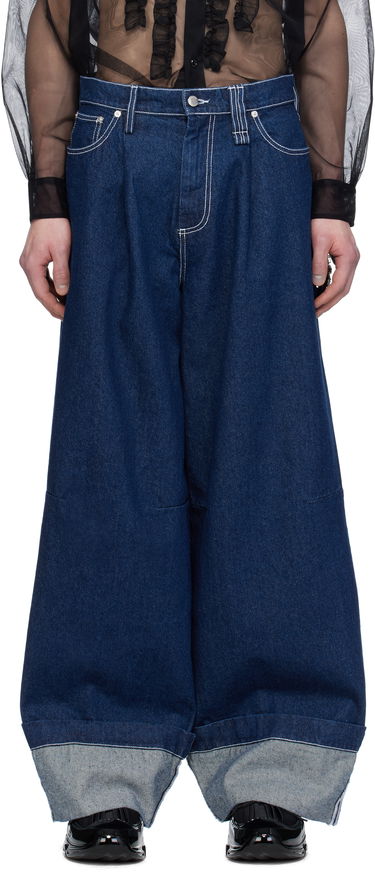 Džínsy Simone Rocha Simone Rocha Embellished Puddle Jeans Modrá | 4131B 1231, 0
