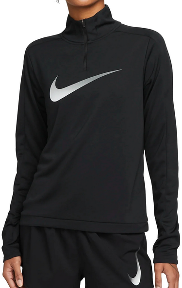 Mikina Nike Dri-FIT Swoosh Short 1/4 Zip Sweatshirt Čierna | DX0952-010, 0