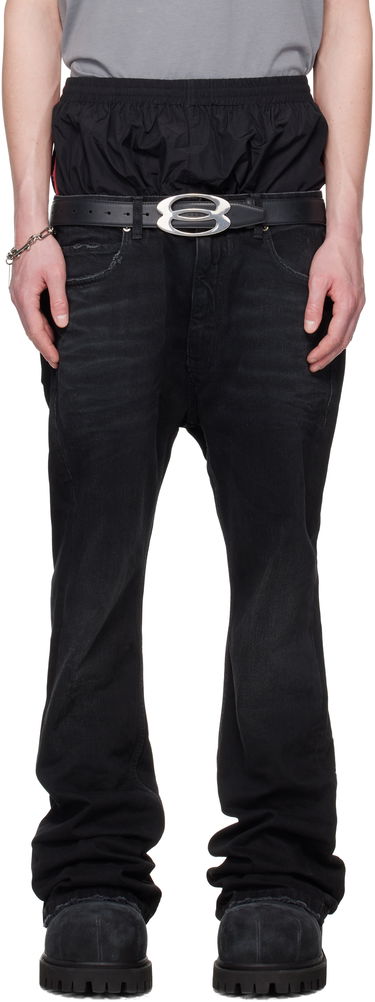 Džínsy Balenciaga Balenciaga Layered Jeans Čierna | 814224TRW58, 0