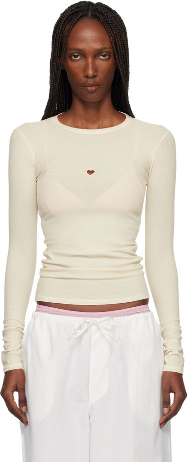 Tričko Baserange Heart Long Sleeve T-shirt Biela | TOHLS-RB-000, 0