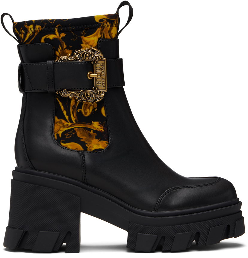 Tenisky a topánky Versace Versace Jeans Couture Sophie Chain Chelsea Boots Čierna | E79VA3S84_EZS867
