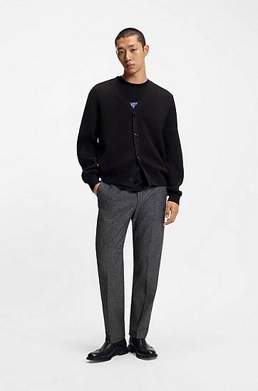 Tričko BOSS Cotton-jersey T-shirt with Art Nouveau woman and lily print Čierna | 50548466, 1