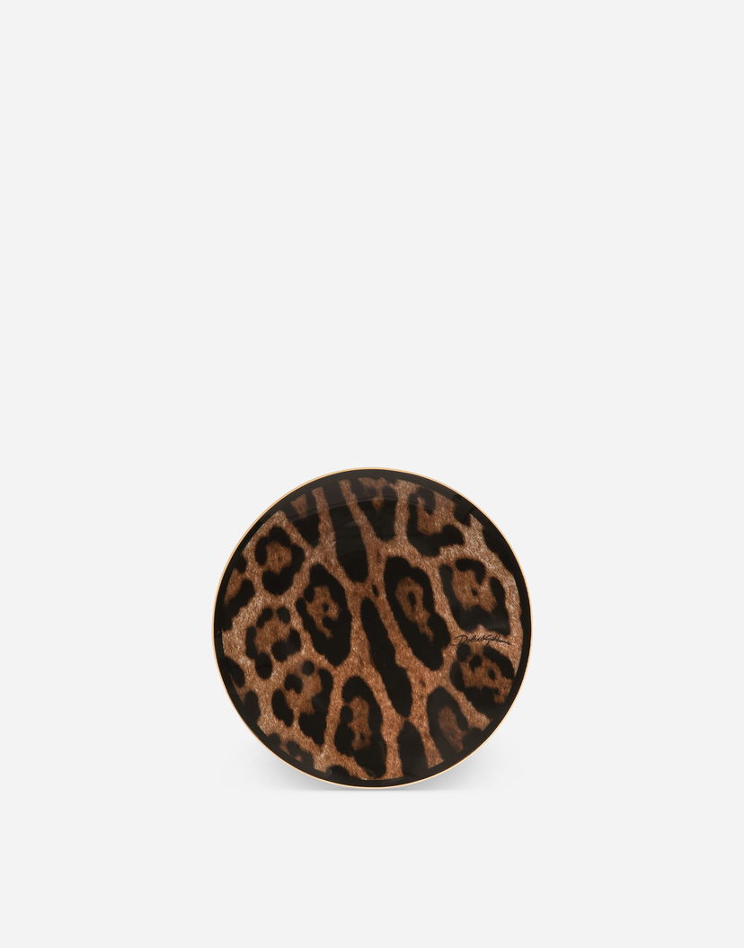 Home decor Dolce & Gabbana Dolce & Gabbana Oval Leopard Print Porcelain Decorative Box Rôznofarebný | TCC200TCAMUUL003