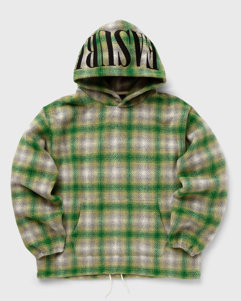 Mikina Pleasures Beyond Plaid Woven Hoodie Zelené | P23W004-GREEN