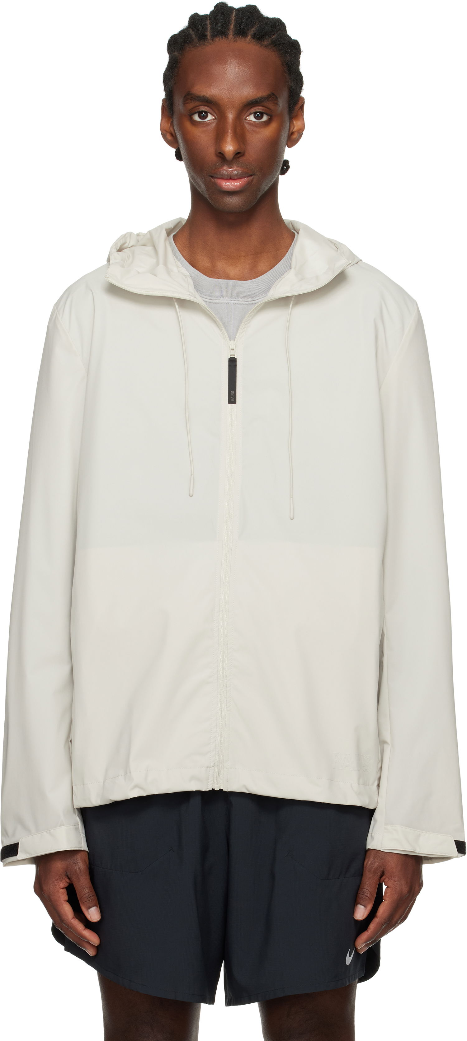 Vetrovka Rains RAINS Mito Hooded Rain Jacket Biela | 19670, 0