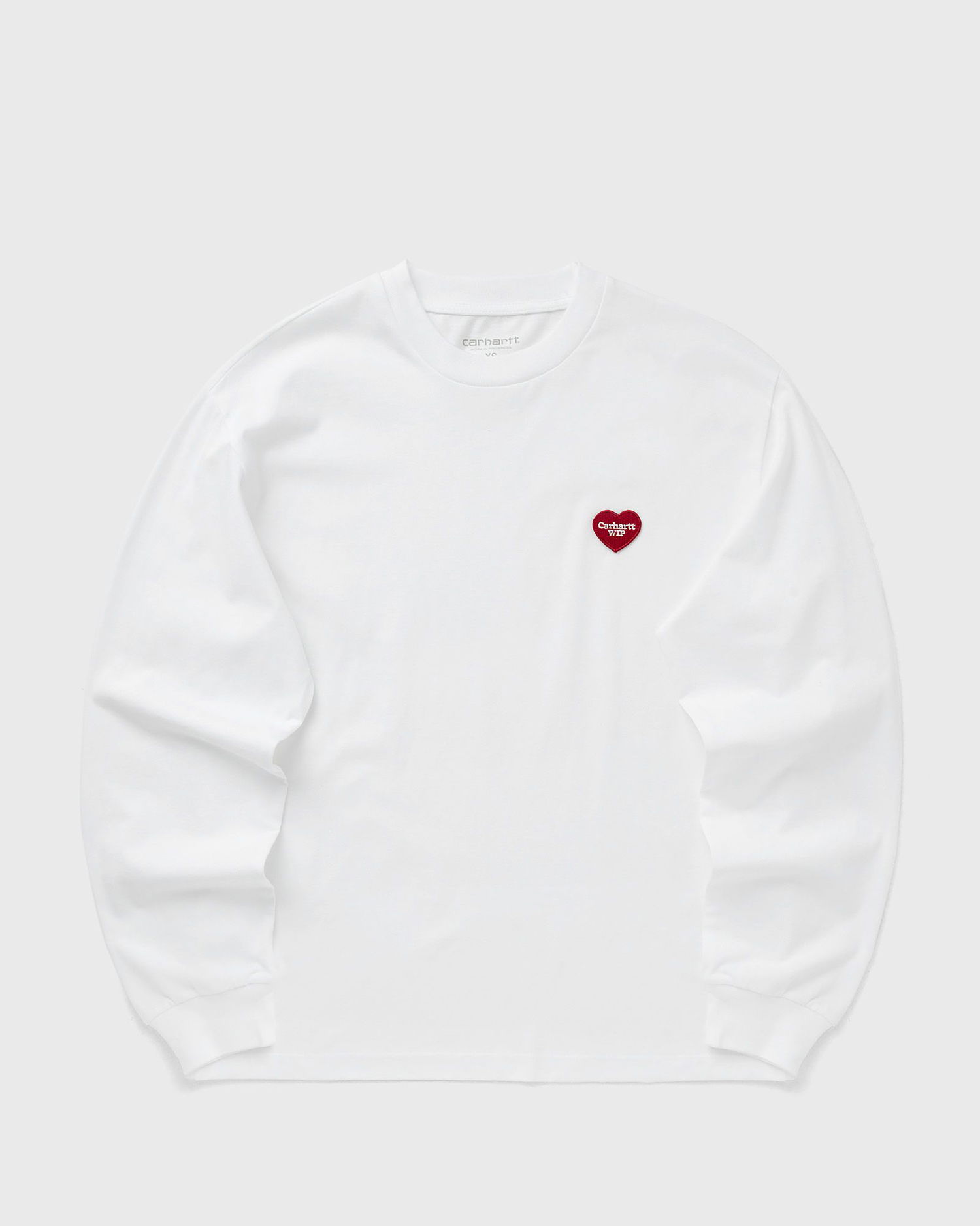 Tričko Carhartt WIP Long Sleeve Heart Patch T-Shirt Biela | I035469-1WZ.XX, 0