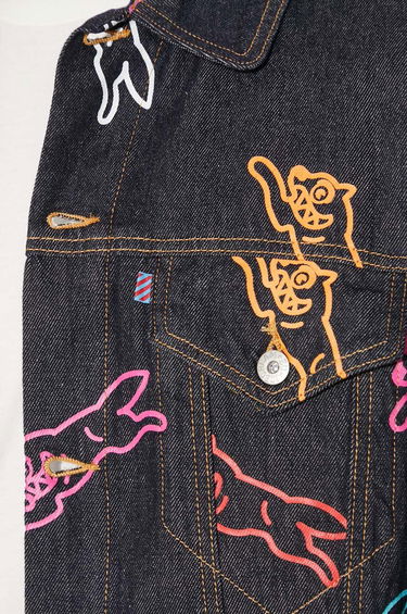 Bunda BBC IceCream ICECREAM Running Dog Denim Trucker Jacket Navy | IC24245, 5