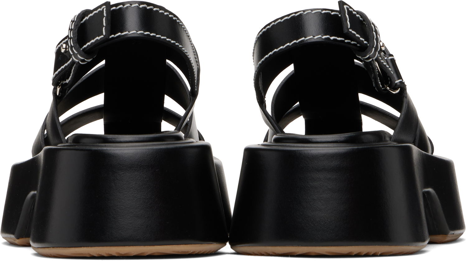 Tenisky a topánky JW Anderson JW Anderson Stripe Platform Sandals Čierna | SN0099-LA0323, 1