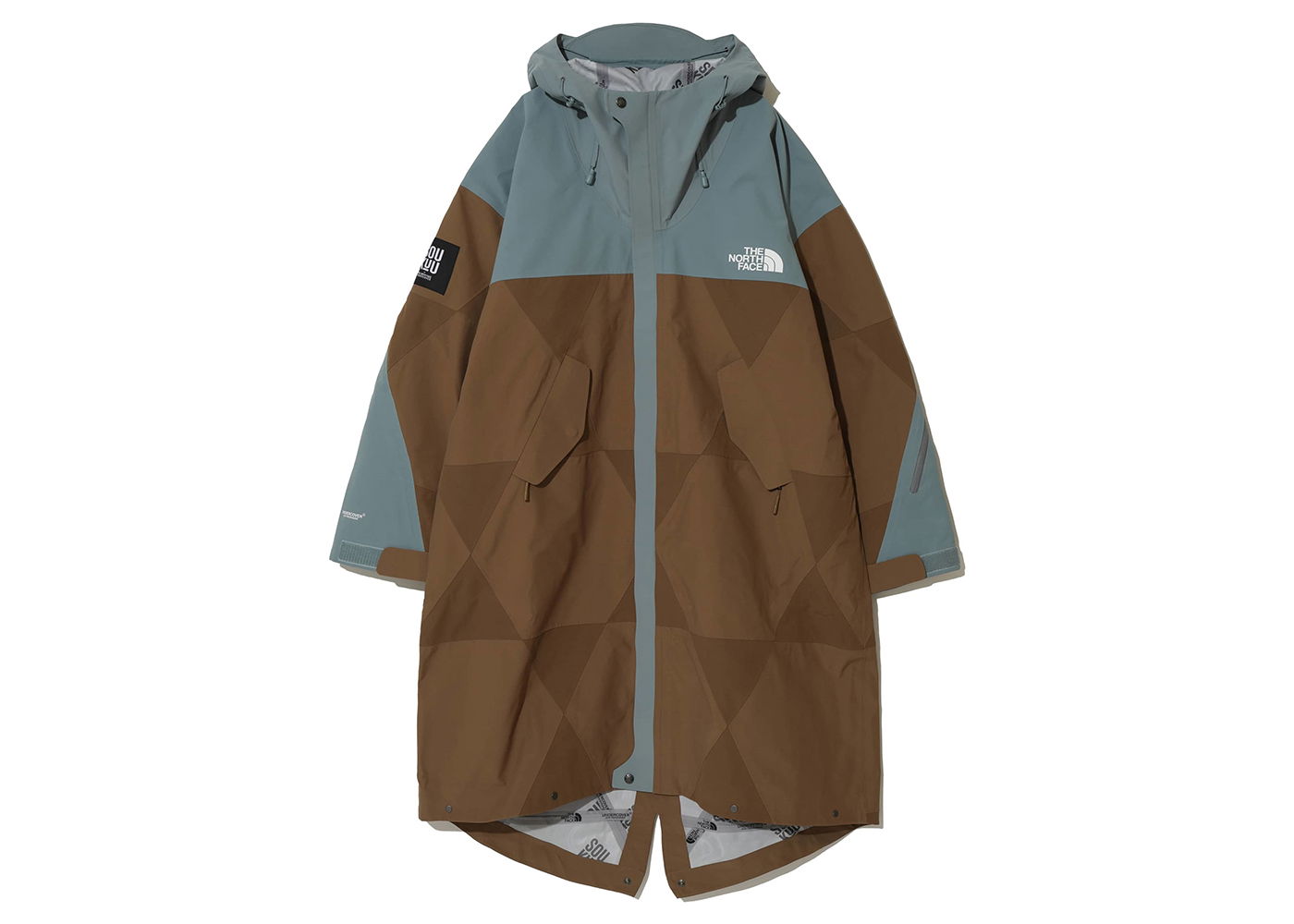 Bunda The North Face Undercover x Soukuu Geodesic Shell Jacket Sepia Brown/Concrete Grey Hnedá | 84S5, 0