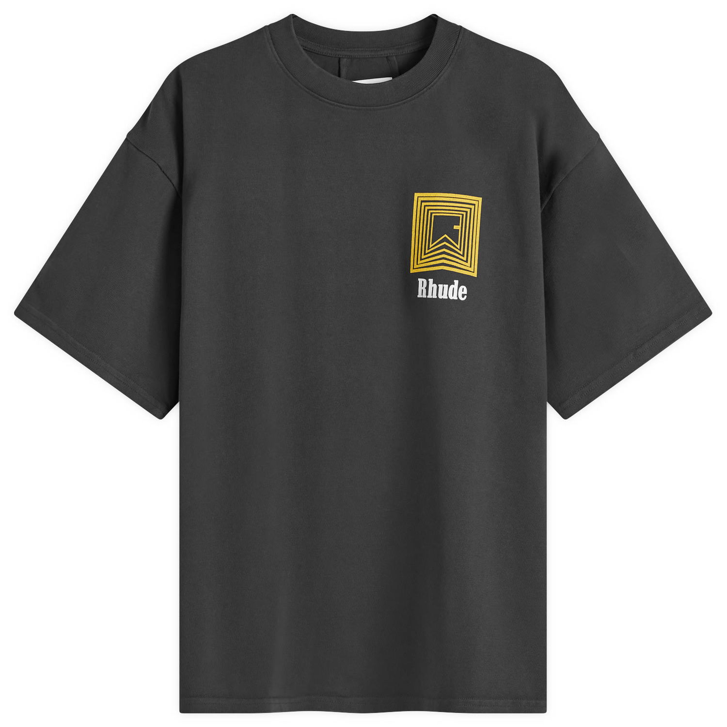 Tričko Rhude Chevron Logo T-Shirt Čierna | RHFW24TT060122306, 0