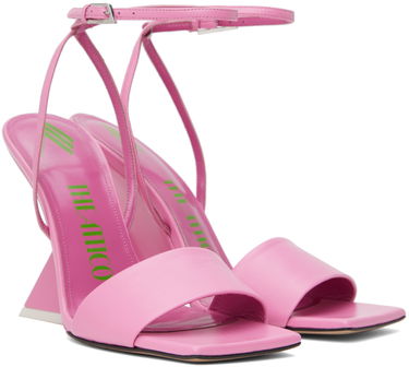 Starostlivosť o obuv The Attico Attico Cheope Wedge Sandals Ružová | 236WS513 L071, 3