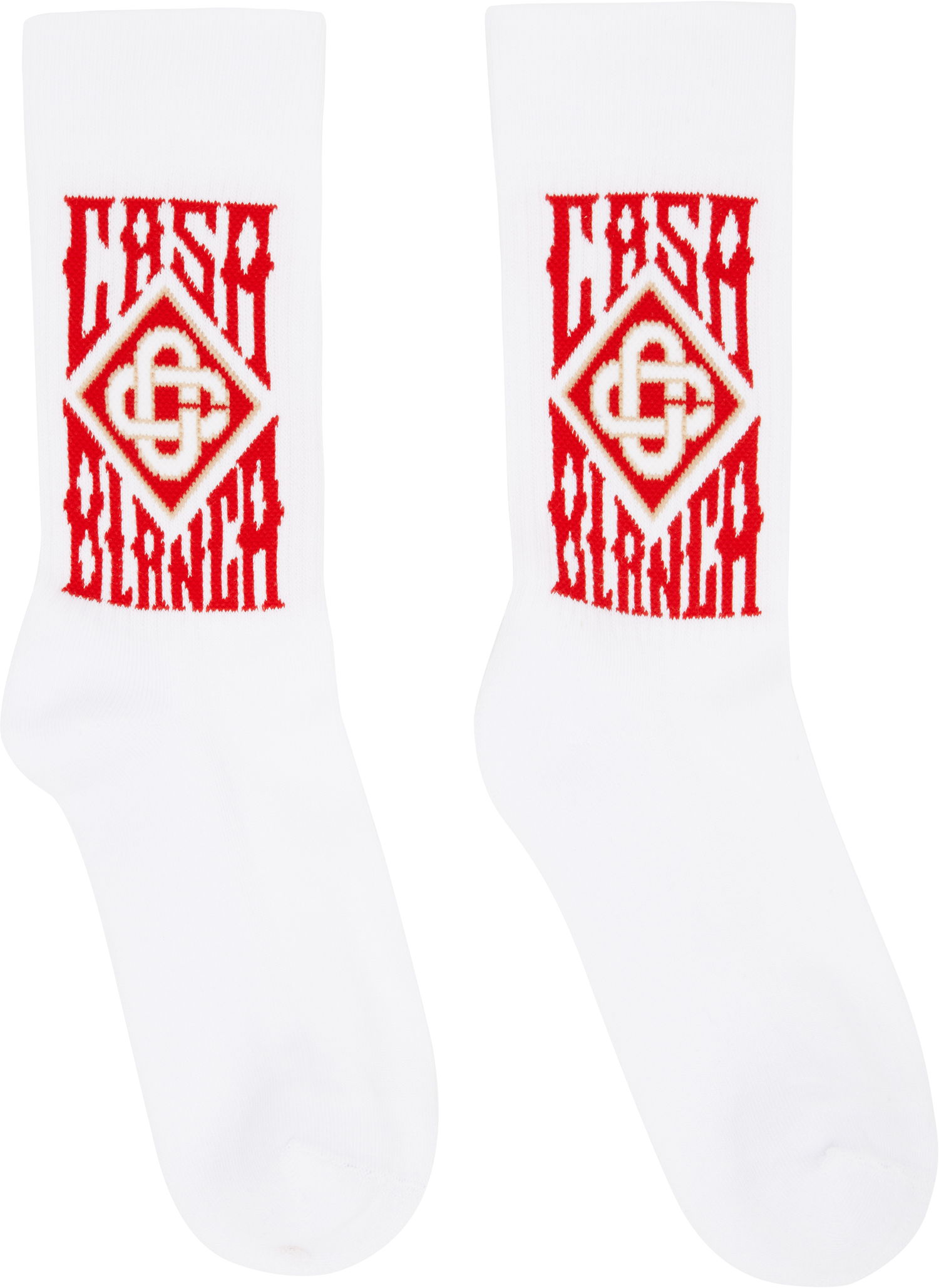 Ponožky Casablanca Casablanca Gothic Logo Socks Biela | AS25-ACC-010-01, 0
