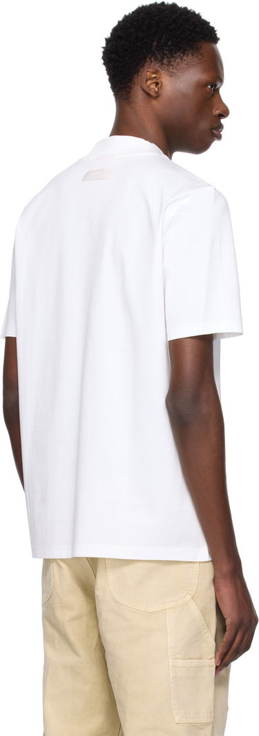 Tričko BOSS Slim Fit Stretch Cotton Stand Collar T-Shirt Čierna | 50542968, 3