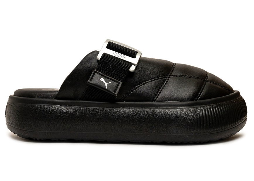 Tenisky a topánky Puma Suede Mayu Leather Mule Black Silver (Women's) Čierna | 388598-01, 0